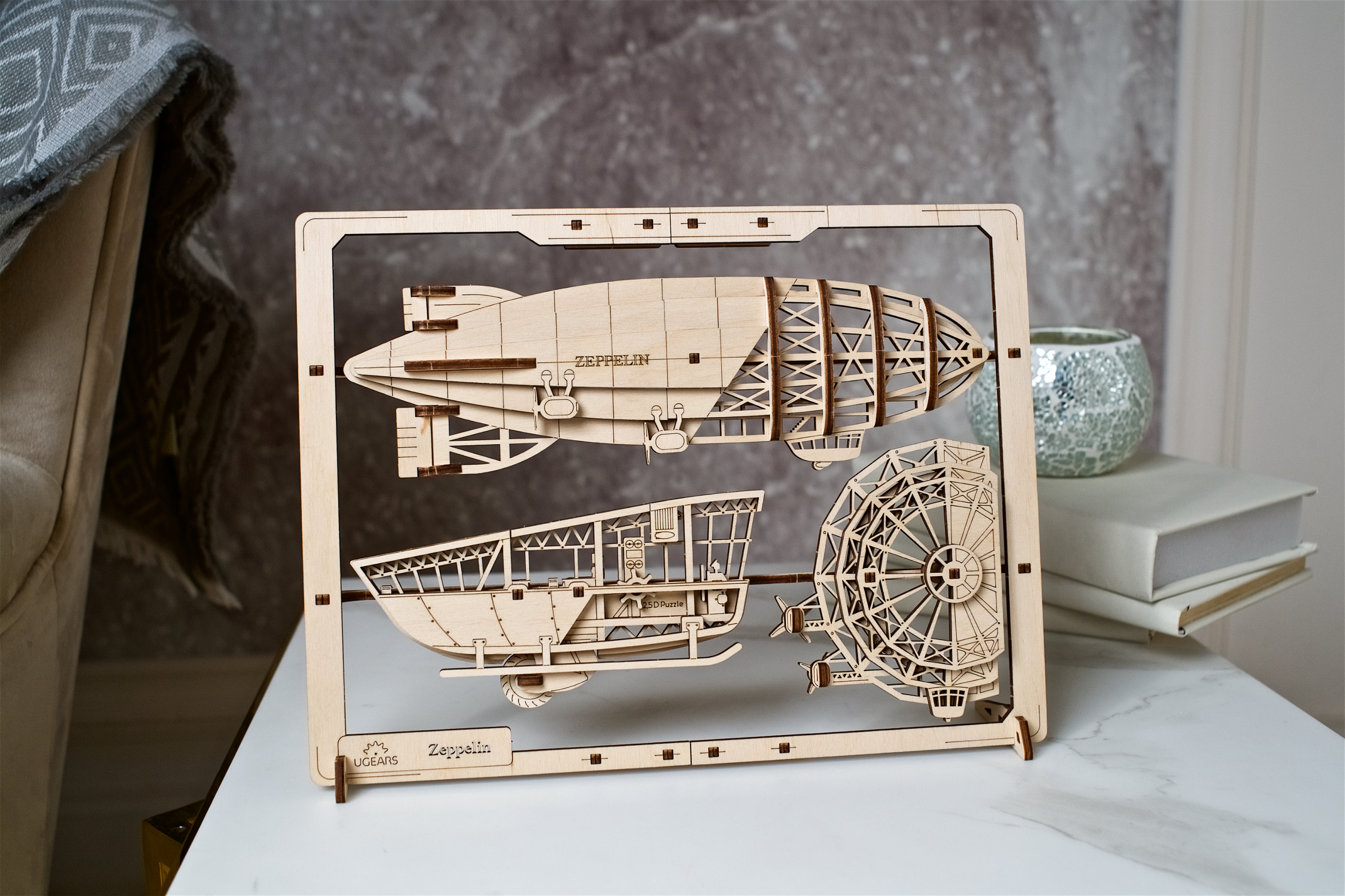 Luftschiff/Zeppelin  - 2,5D Wandbild