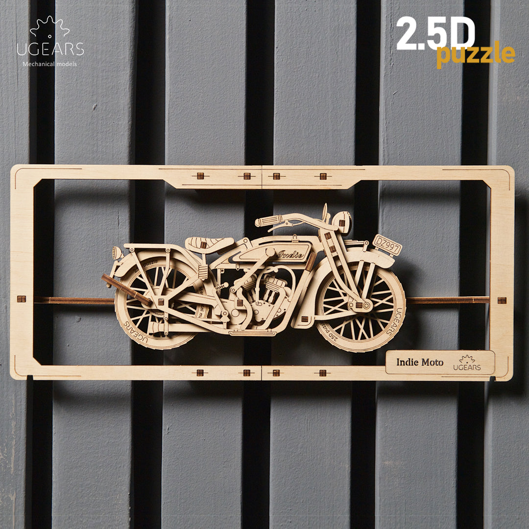 Indie Motorrad  - 2,5D Wandbild