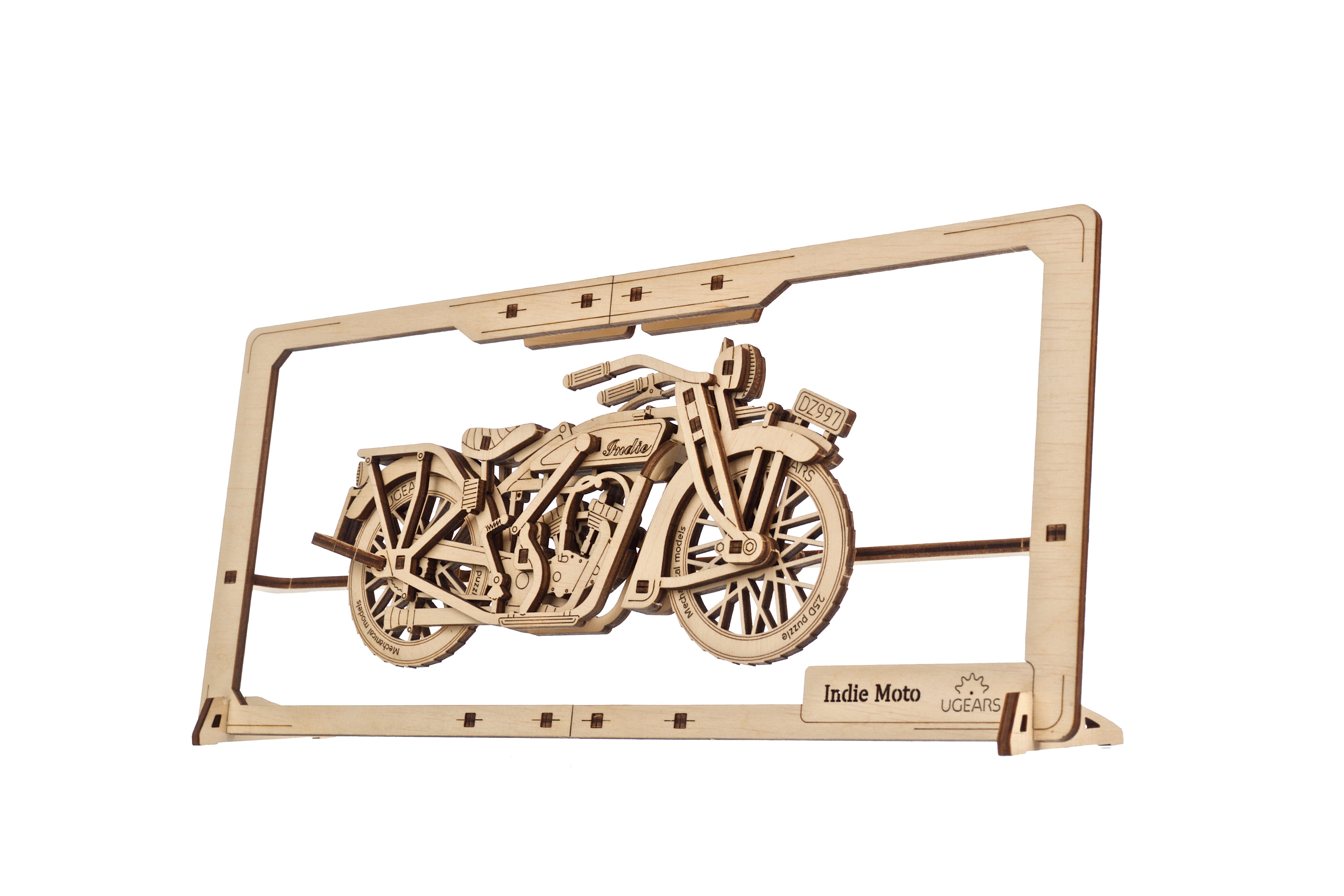 Indie Motorrad - 2,5D Wandbild