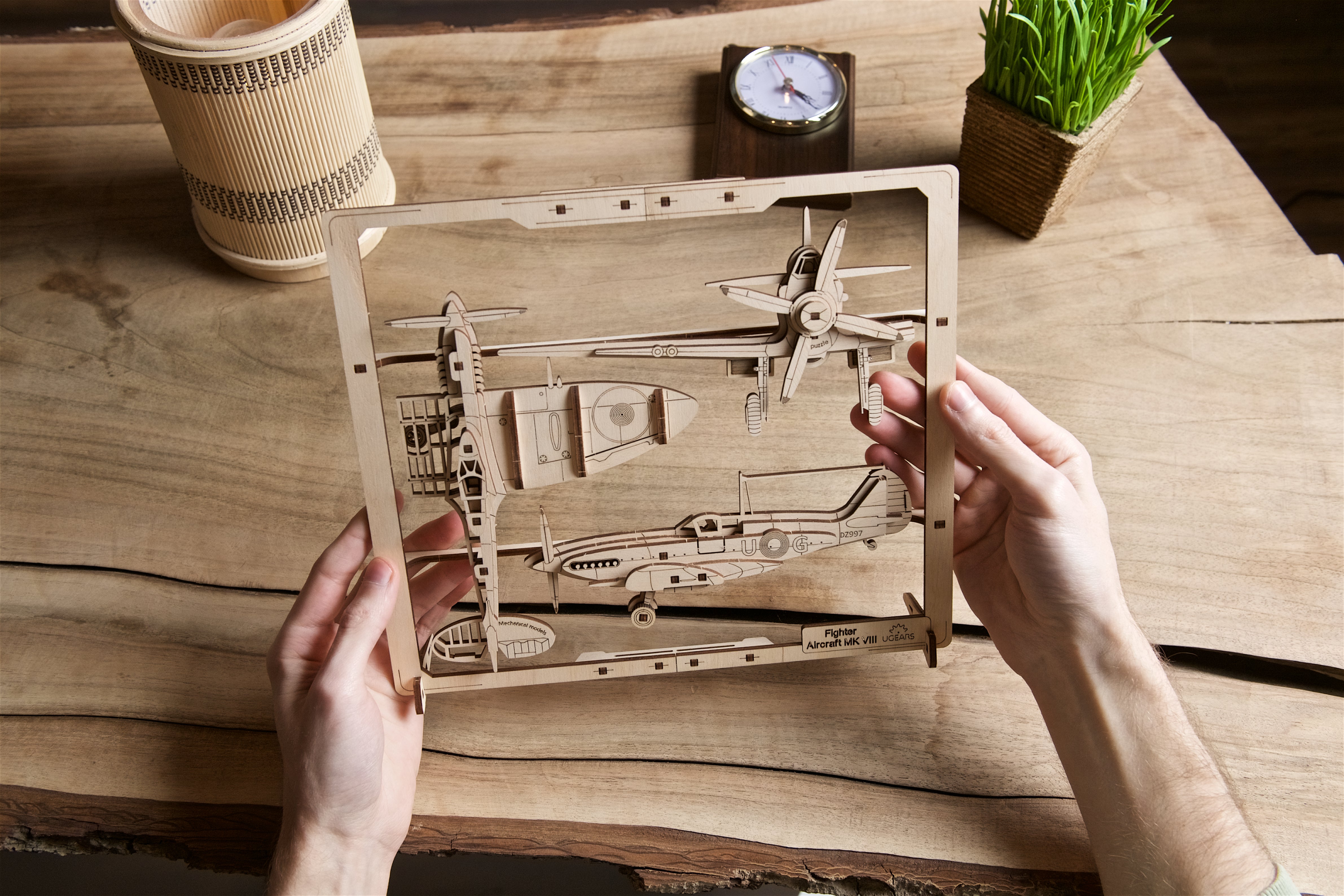 Jagdflugzeug MK VIII - 2,5D Wandbild