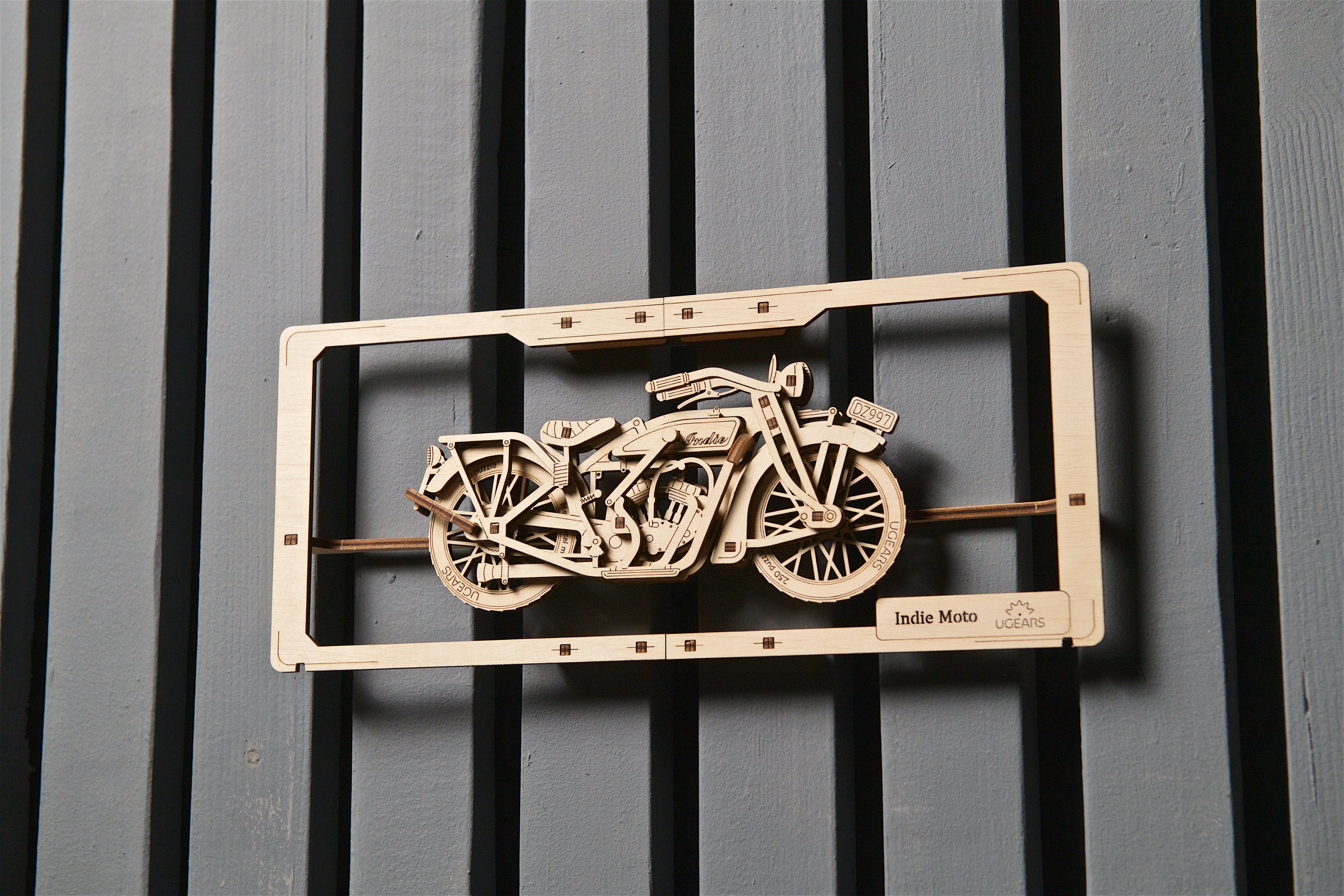 Indie Motorrad - 2,5D Wandbild