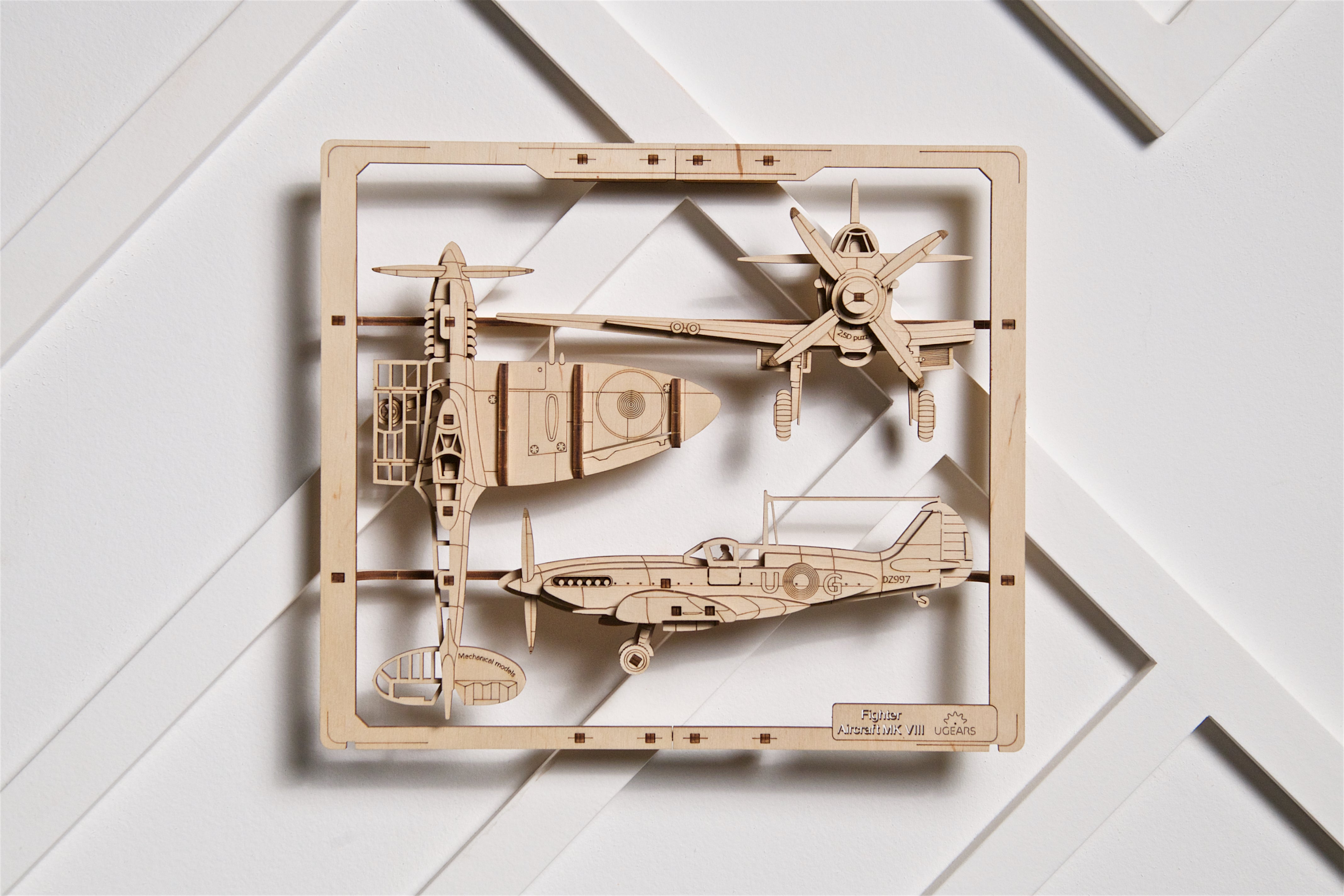 Jagdflugzeug MK VIII - 2,5D Wandbild