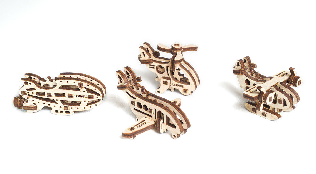 4er Set Minimodelle - U-Fidgets/Tribiki