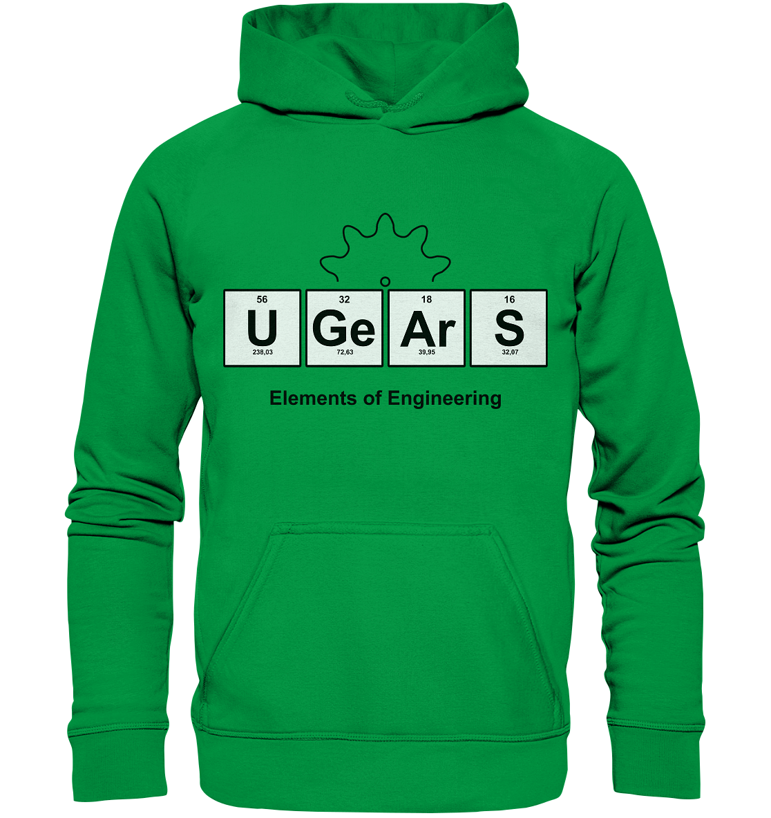 UGears Elements (White and colours) - Basic Unisex Hoodie
