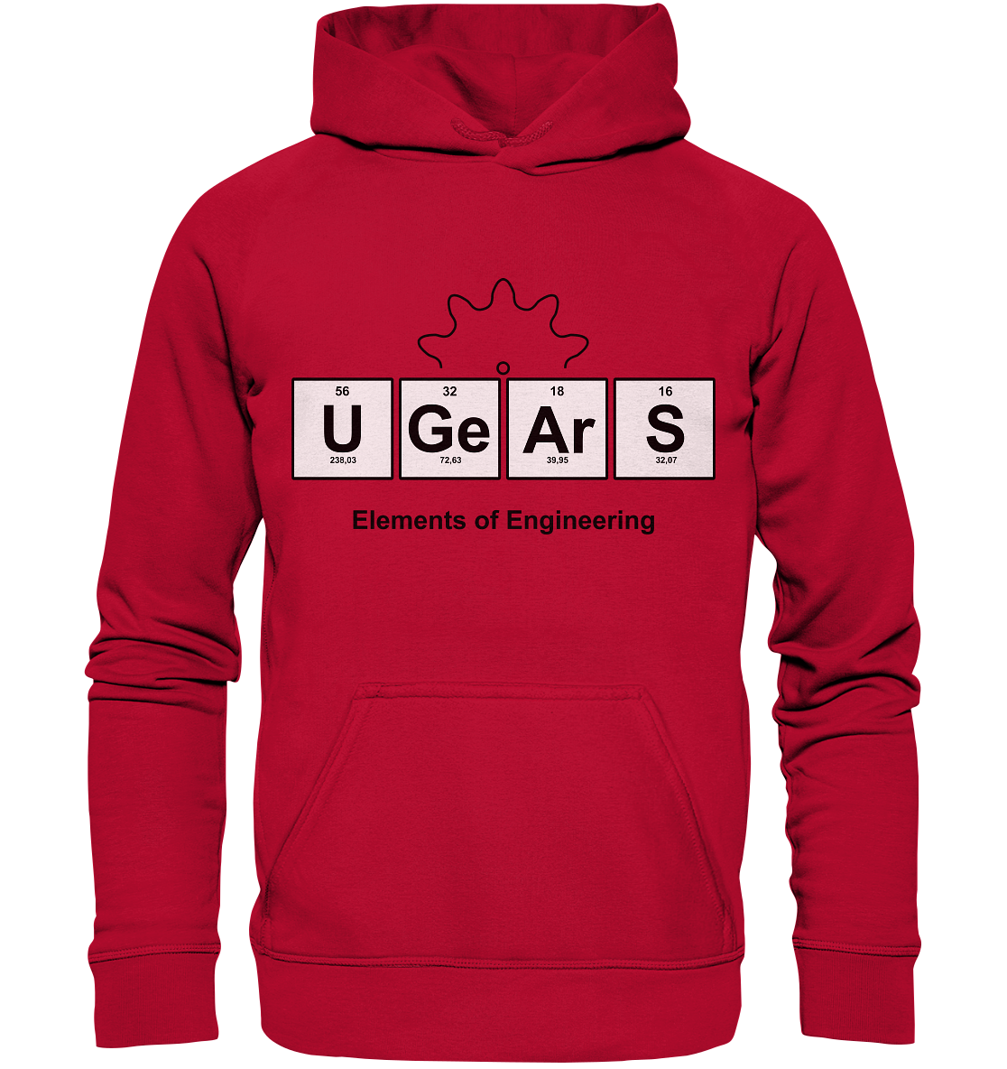 UGears Elements (White and colours) - Basic Unisex Hoodie