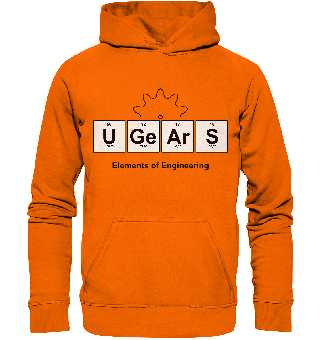 UGears Elements (White and colours) - Basic Unisex Hoodie