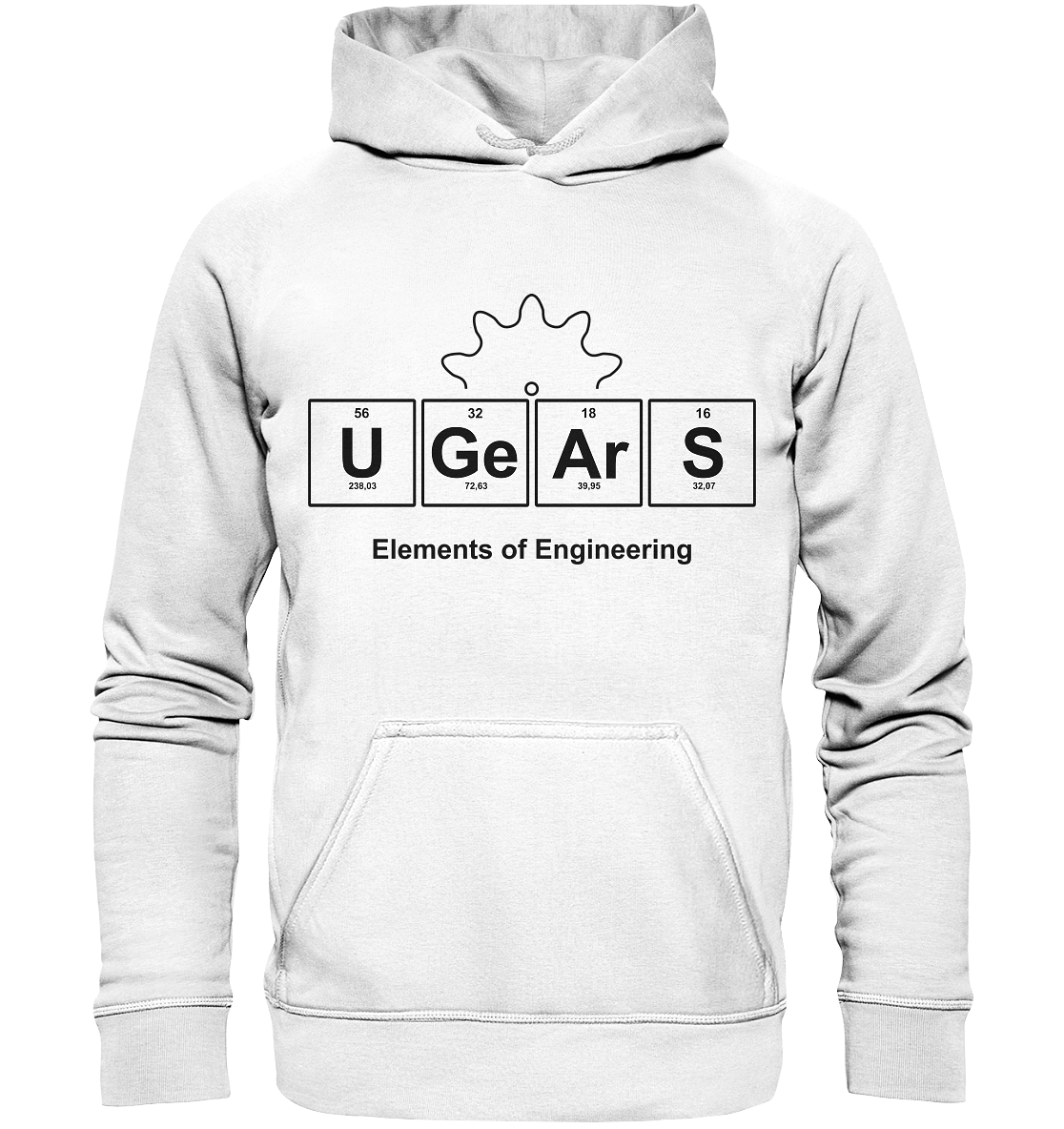 UGears Elements (White and colours) - Basic Unisex Hoodie