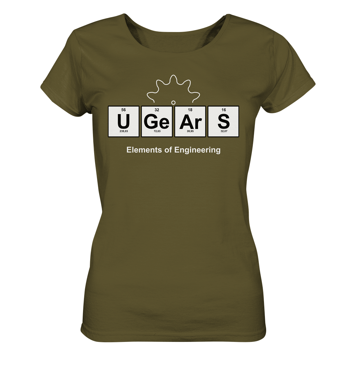 UGears Elements (Dark colours) - Ladies Organic Shirt