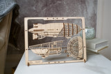 Luftschiff/Zeppelin  - 2,5D Wandbild