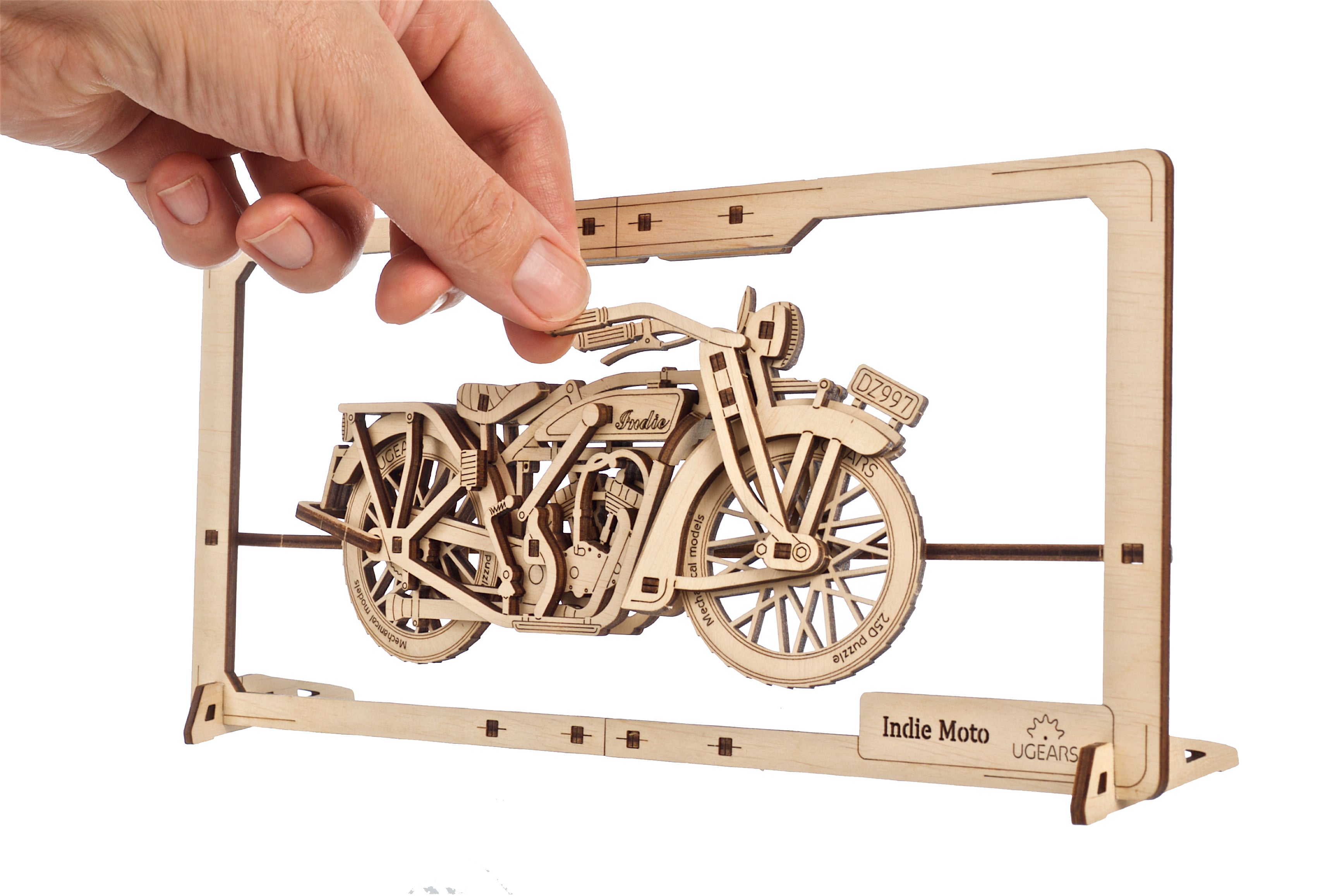 Indie Motorrad  - 2,5D Wandbild