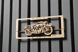 Indie Motorrad  - 2,5D Wandbild