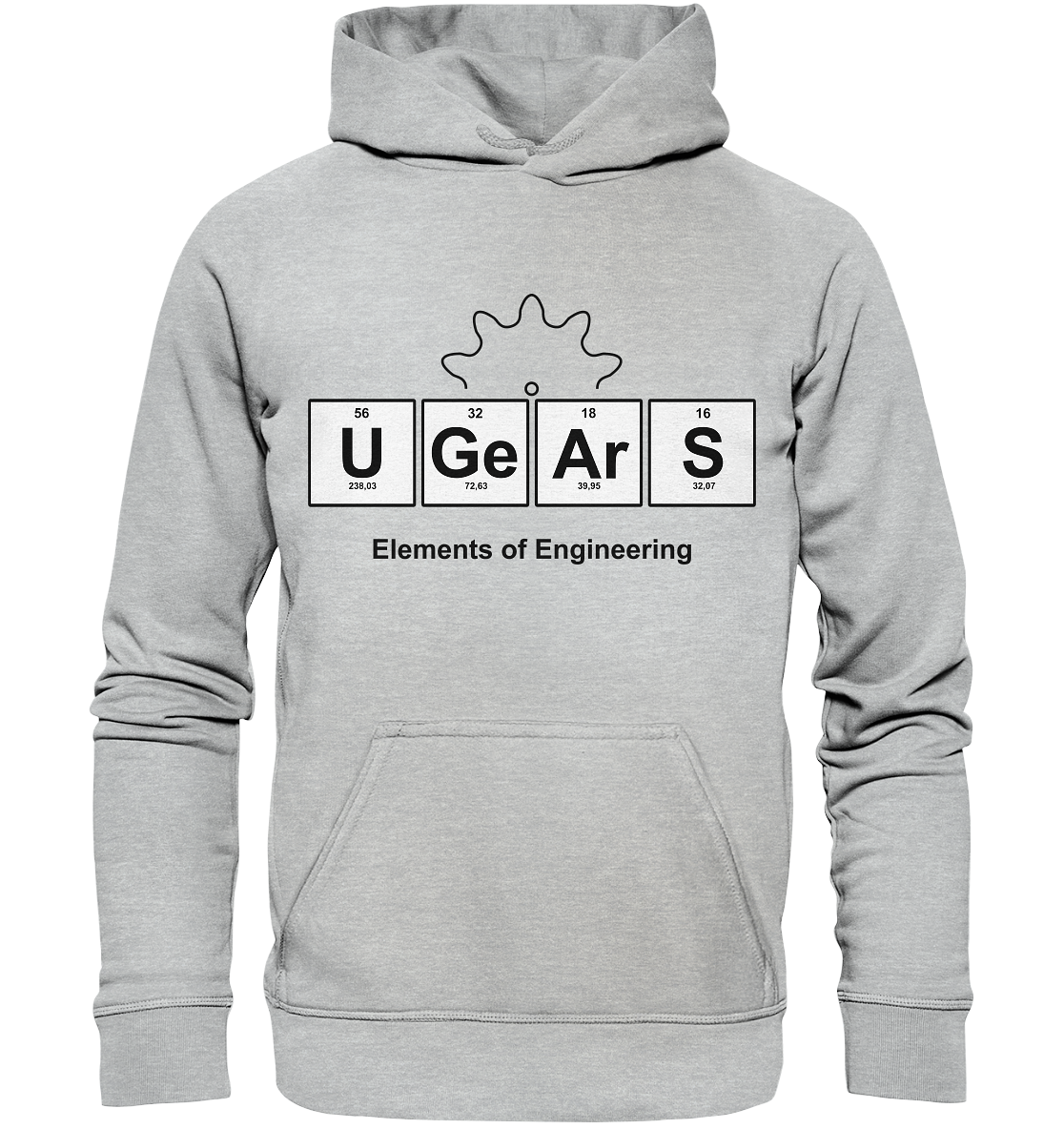 UGears Elements (White and colours) - Basic Unisex Hoodie