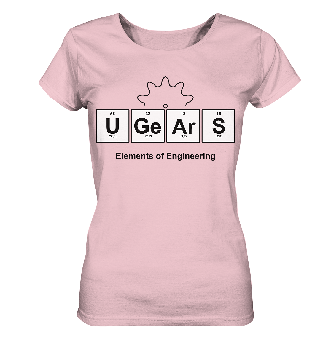 UGears Elements (White and colours) - Ladies Organic Shirt