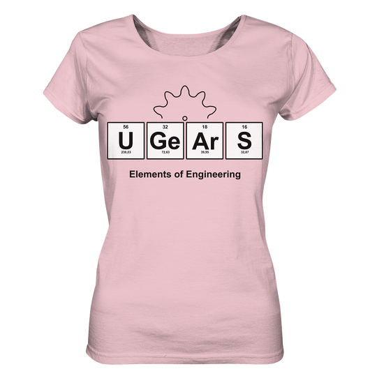 UGears Elements (White and colours) - Ladies Organic Shirt