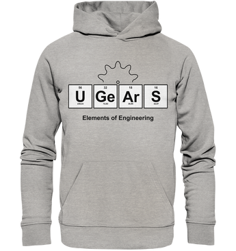 UGears Elements (White and colours) - Organic Hoodie
